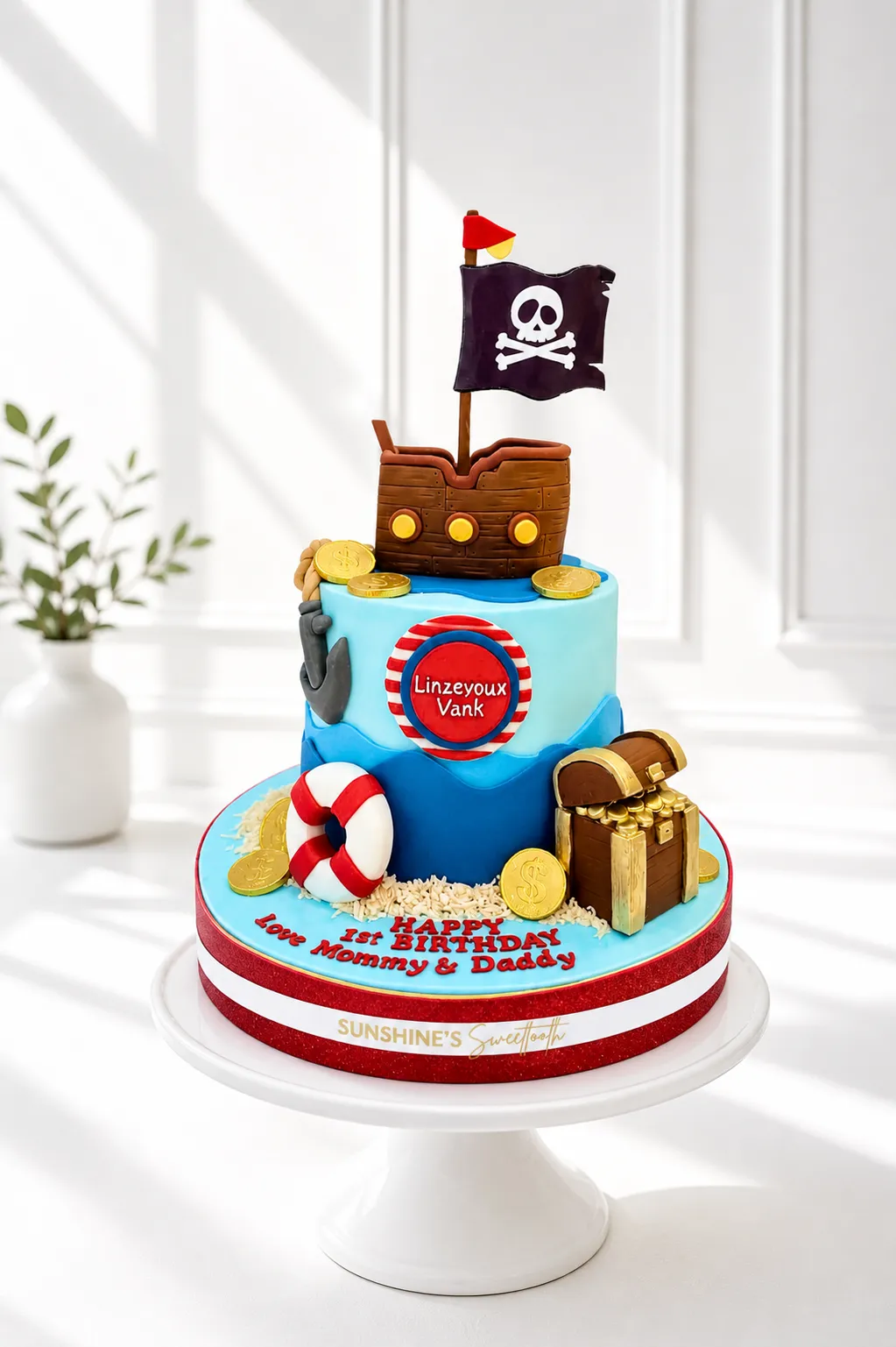 Pirate Ship Birthday Cake | Pirate Theme Cake | 01