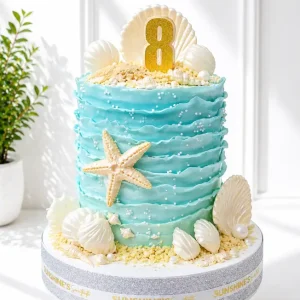 Under the Sea Birthday Cake | Beach Birthday Cake | 01
