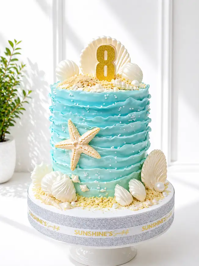 Under the Sea Birthday Cake | Beach Birthday Cake | 01