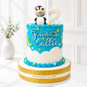 Penguin Birthday Cake | Winter Theme Cake | 01