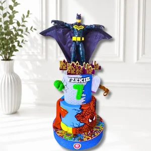 2-Tier Avengers Birthday Cake | Marvel Superhero Cake | 01