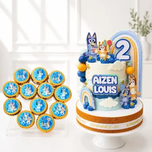 Bluey Birthday Cake Set | Cartoon Theme Cake Set | 01