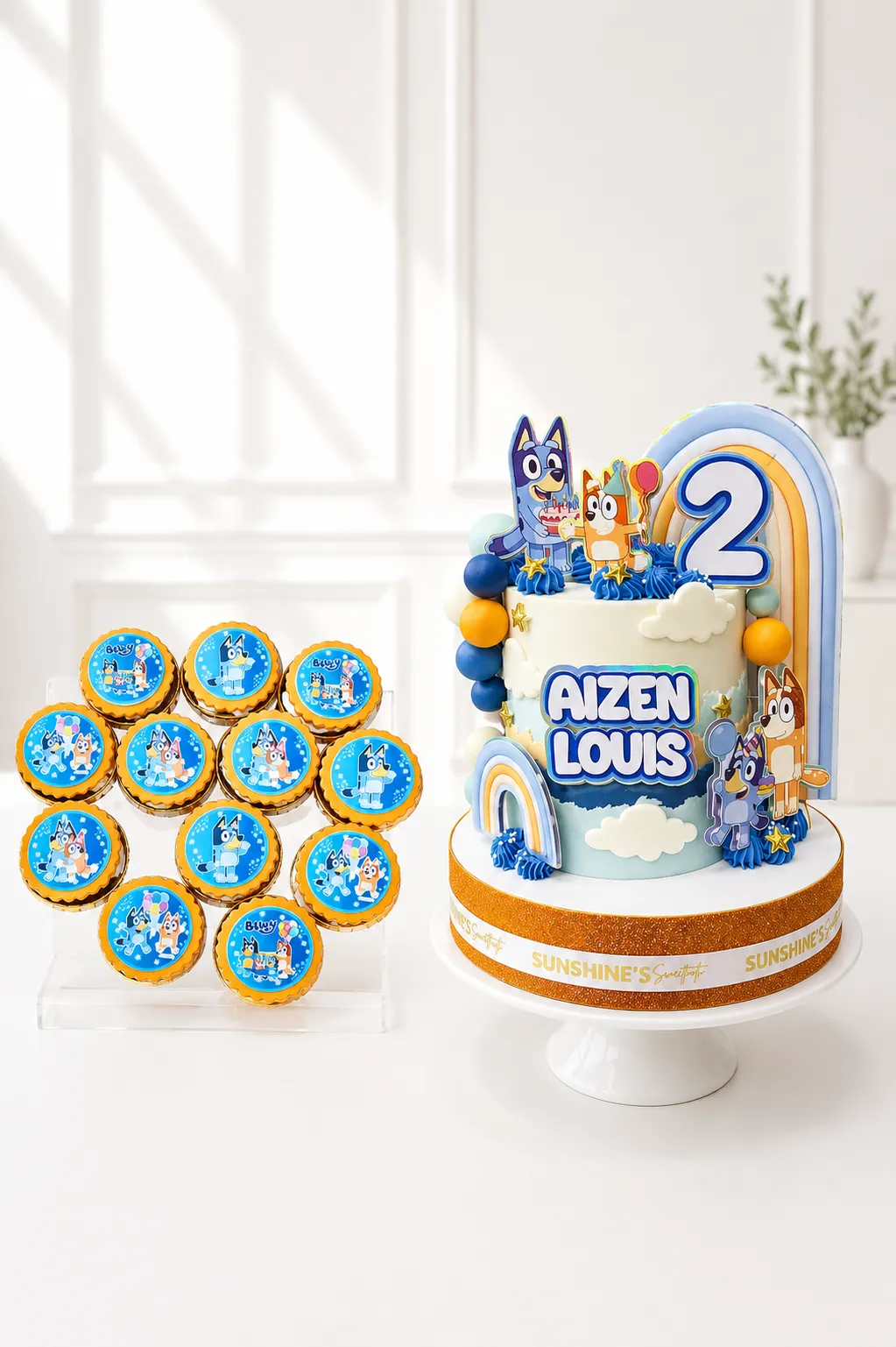 Bluey Birthday Cake Set | Cartoon Theme Cake Set | 01