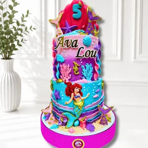 2-Tier Mermaid Birthday Cake | Under the Sea Cake | 02