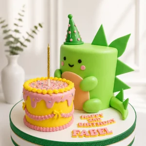 3D Dinosaur Cake | Dinosaur Birthday Cake 01