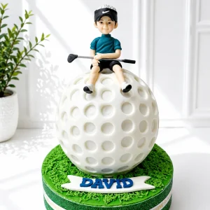 3D Golf Ball Cake | Cake for Boss 01
