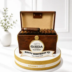 3D Cigar Cake | Luxury Celebration Cake 01