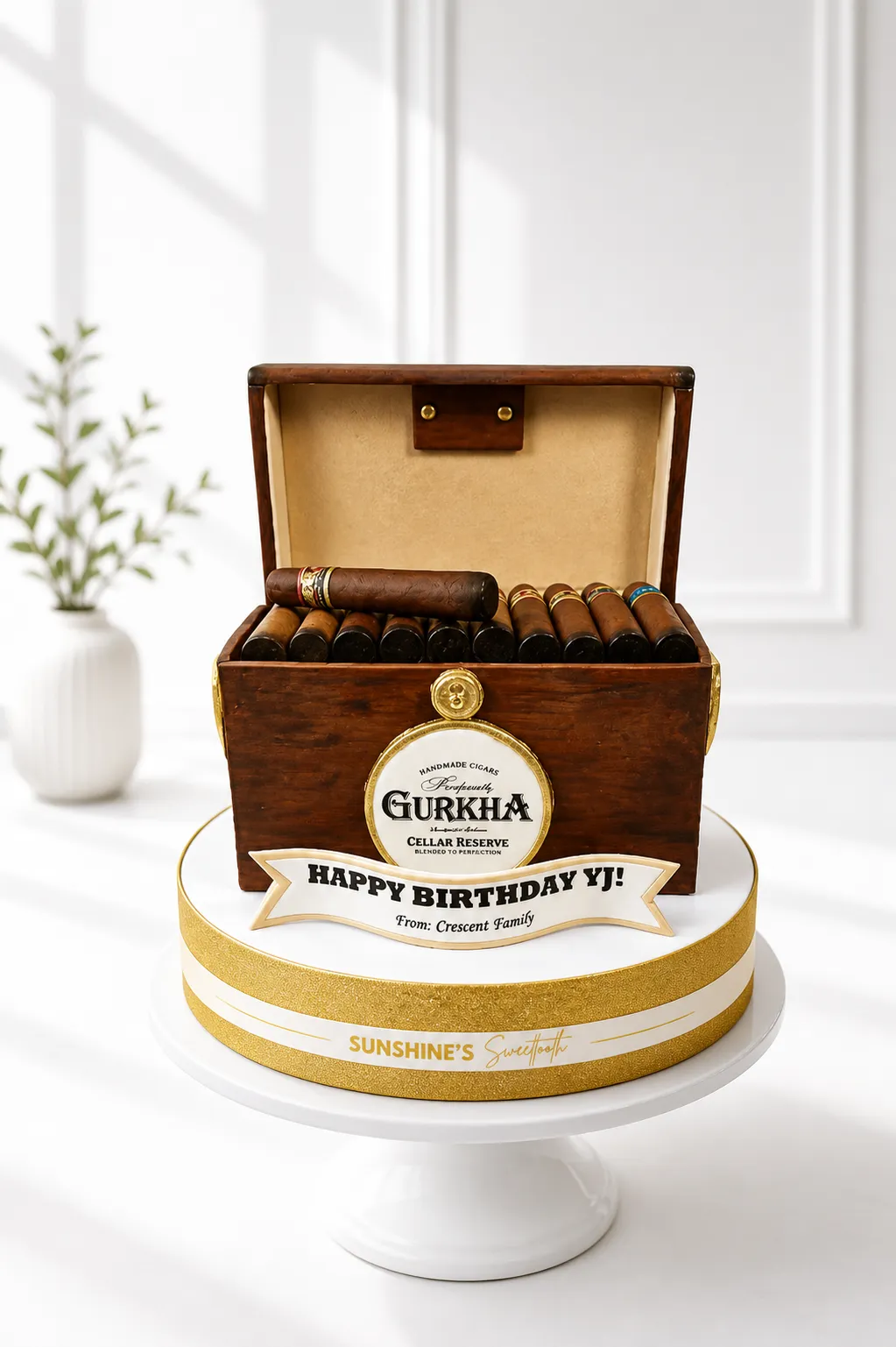 3D Cigar Cake | Luxury Celebration Cake 01