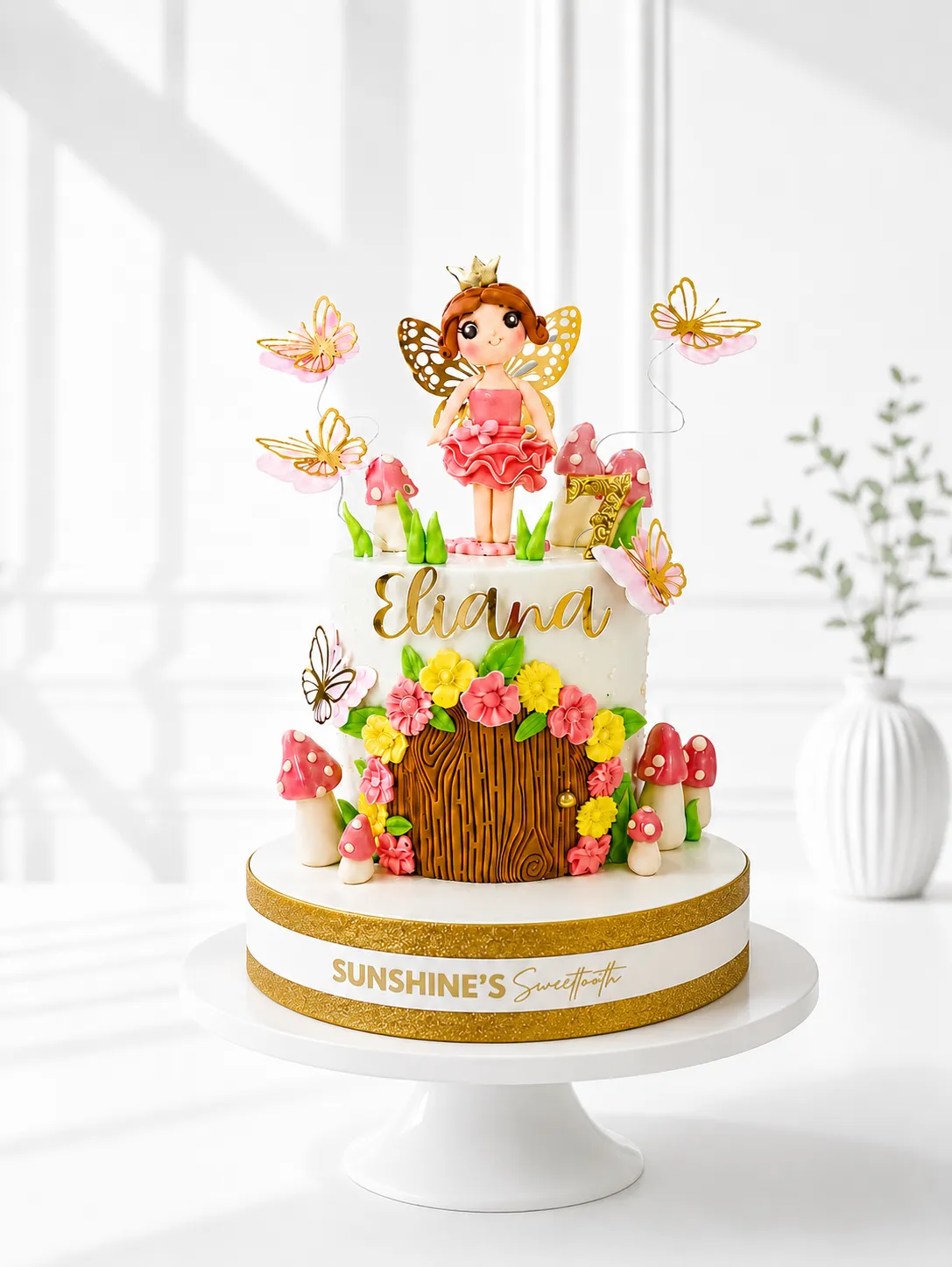 Fairy Birthday Cake | Floral Butterfly Cake | 04