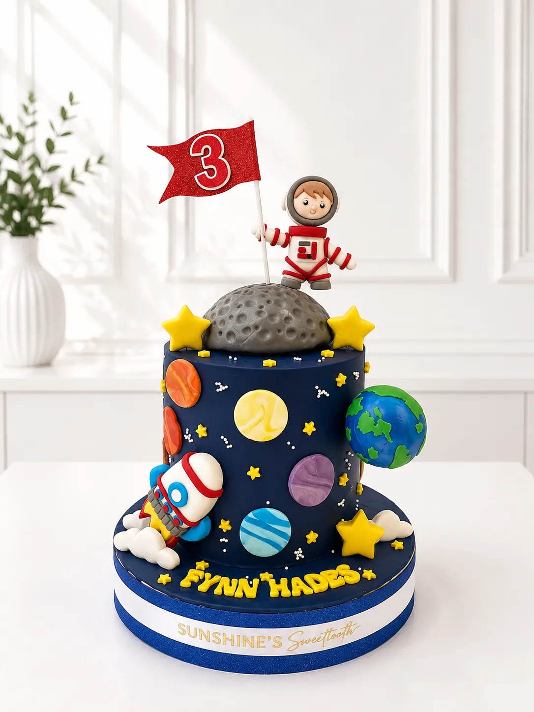 Galaxy Birthday Cake | Astronaut & Outer Space Cake | 04