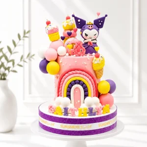 Kuromi Birthday Cake | Sanrio Theme Cake | 04