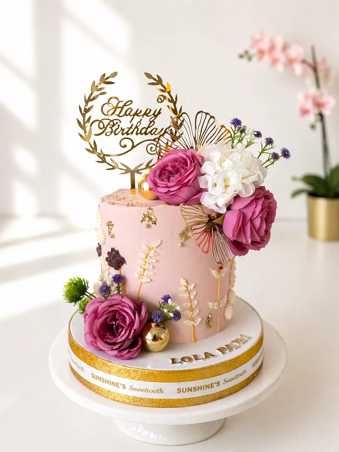 Floral Birthday Cake | Flower Cake | 04
