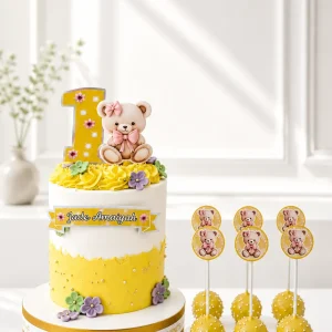 Teddy Bear Birthday Cake Set | Teddy Bear Theme Cake Set | 04