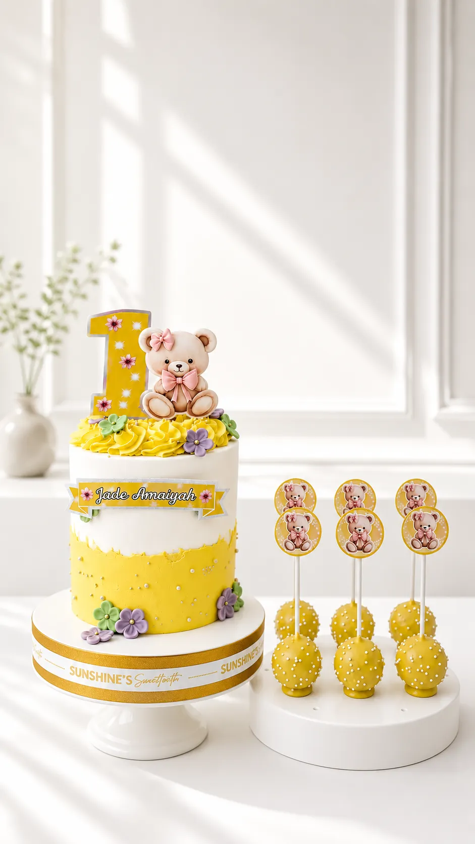 Teddy Bear Birthday Cake Set | Teddy Bear Theme Cake Set | 04