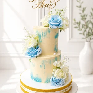2-Tier Elegant Wedding Cake | Engagement & Anniversary Cake | 04