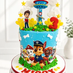Paw Patrol Birthday Cake | Dog Theme Cake | 04
