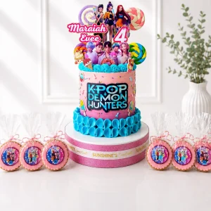 KPop Demon Hunters Birthday Cake Set | Huntrix & Saja Boys Cake | 01