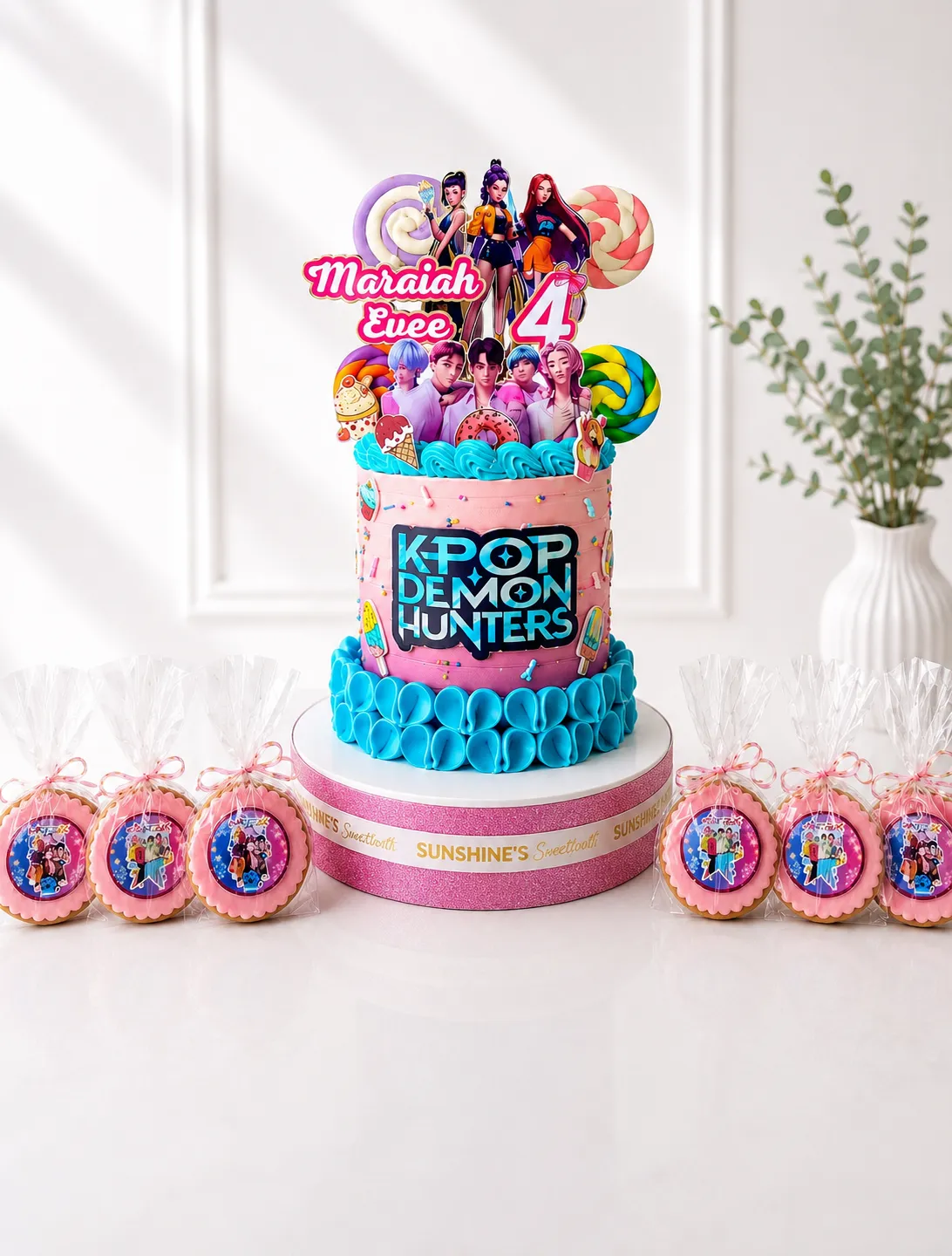 KPop Demon Hunters Birthday Cake Set | Huntrix & Saja Boys Cake | 01
