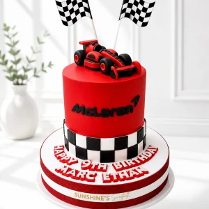 F1 Race Car Birthday Cake | Formula 1 Theme Cake | 01