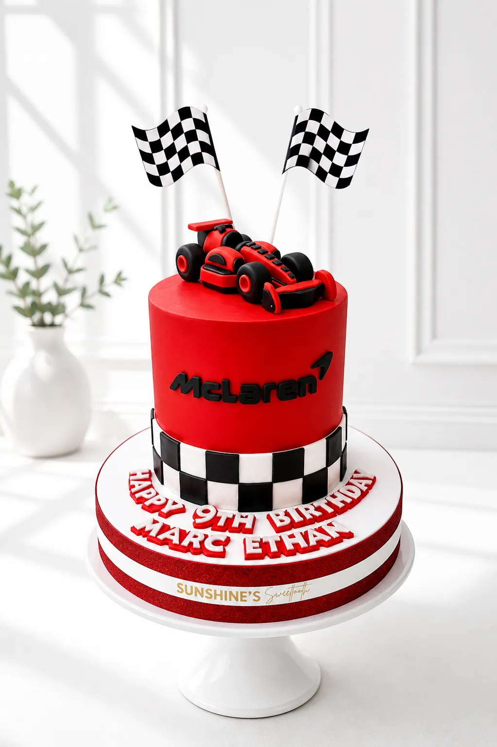 F1 Race Car Birthday Cake | Formula 1 Theme Cake | 01