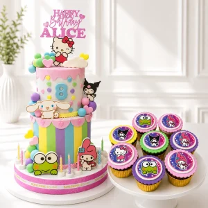 Hello Kitty & Sanrio Friends Birthday Cake Set | Character Theme Cake | 01
