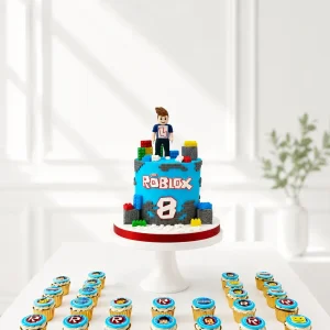 Roblox Birthday Cake Set | Gaming Theme Cake | 01