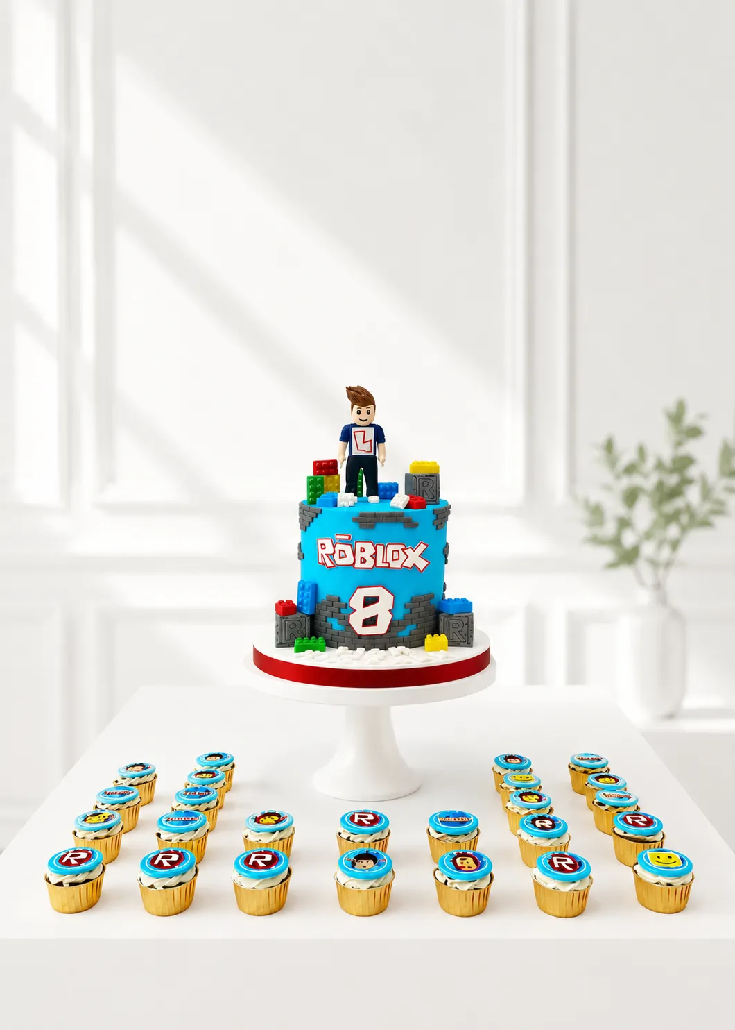 Roblox Birthday Cake Set | Gaming Theme Cake | 01