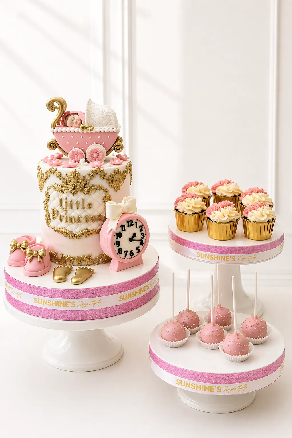 Baptism & 1st Birthday Cake Set| Baby Dedication Cake | 01