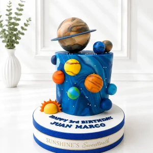 Galaxy Birthday Cake | Astronaut & Outer Space Cake | 05