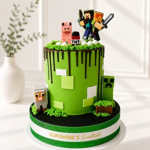 Minecraft Birthday Cake | Gaming Theme Cake | 05
