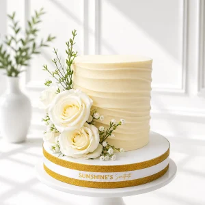 Elegant Wedding Cake | Engagement & Anniversary Cake | 05