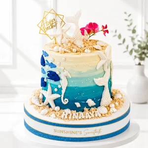 Mermaid Birthday Cake | Under the Sea Cake | 05