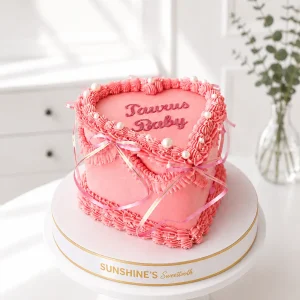 Heart Vintage Buttercream Cake | Lambeth Style Cake | 01