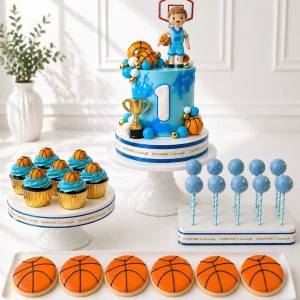 Basketball Birthday Cake Set | Sports Theme Cake Set | 02