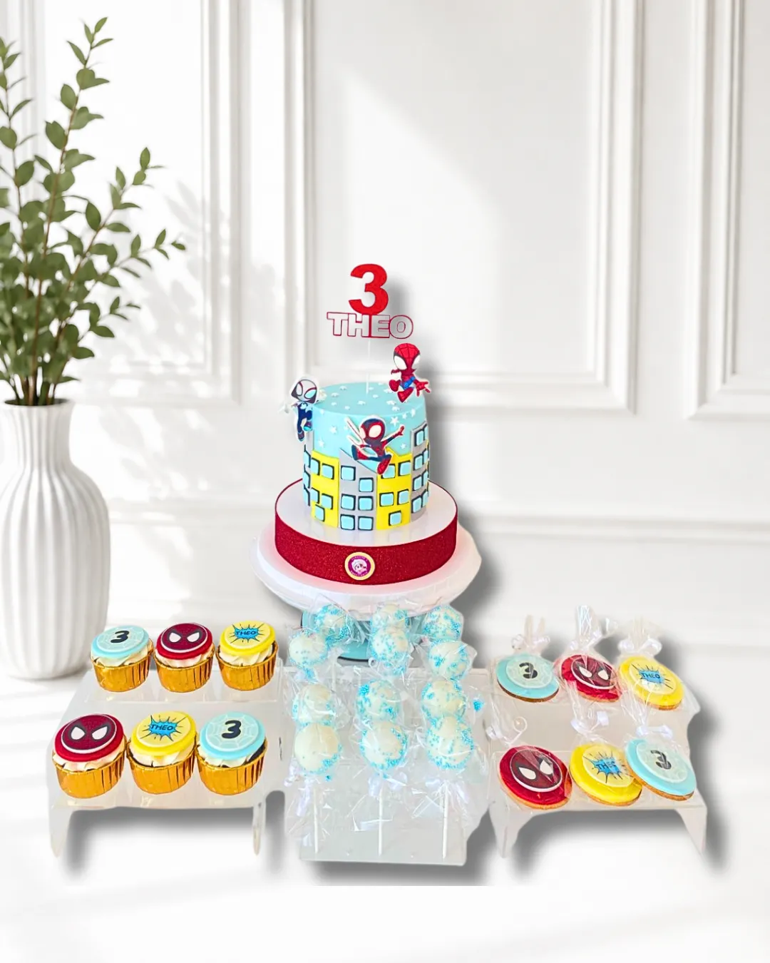 Spider-Man Birthday Cake Set | Superhero Theme Cake | 01