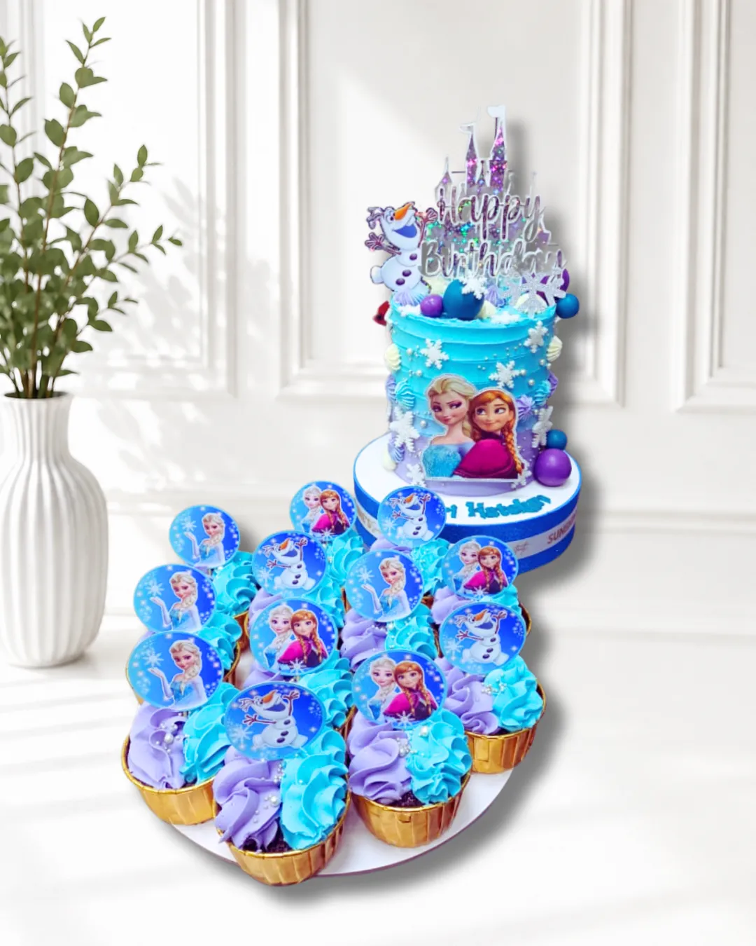 Frozen Elsa Birthday Cake Set | Princess Theme Cake | 02