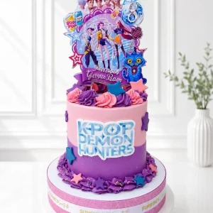 KPop Demon Hunters Birthday Cake | Huntrix Theme Cake | 06
