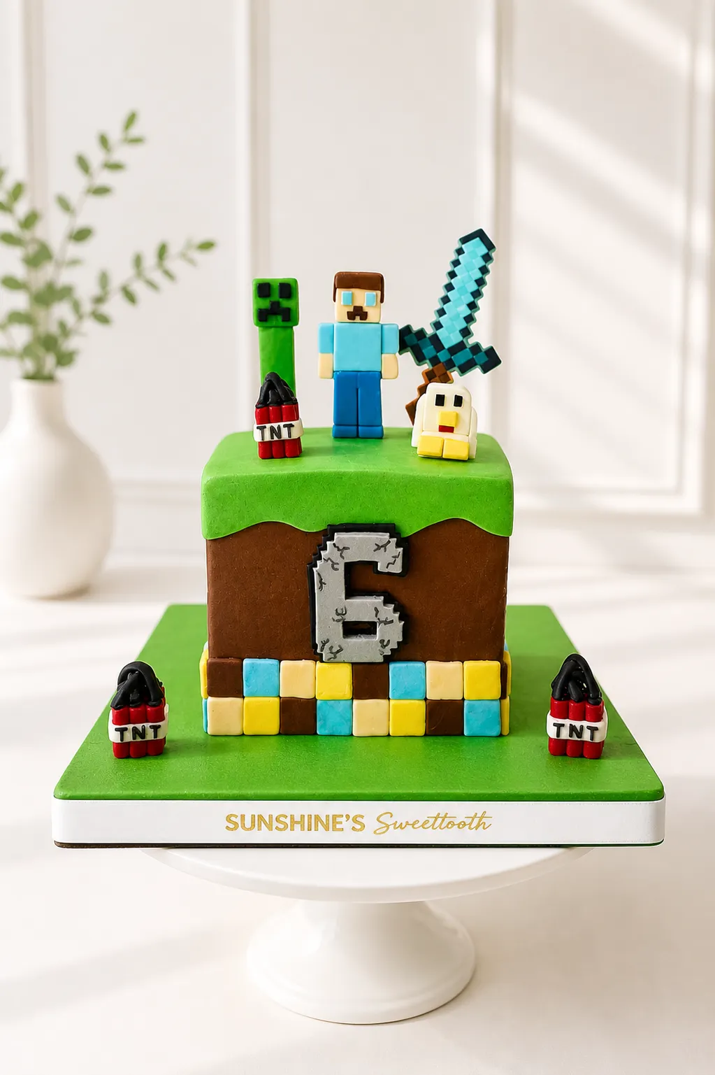Minecraft Birthday Cake | Gaming Theme Cake | 06