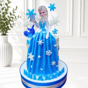 Frozen Birthday Cake | Elsa, Anna & Olaf Theme Cake | 01