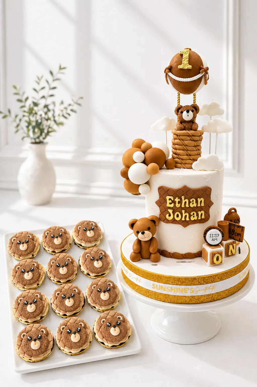 Teddy Bear Birthday Cake Set | Teddy Bear Theme Cake Set | 06