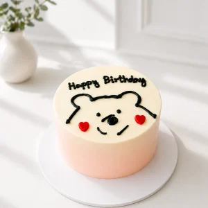 Bear Cake | Midi Heart Birthday Cake | 02