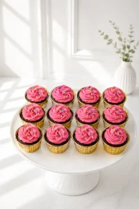 Pink Buttercream Cupcakes | 6-Piece Set | 01