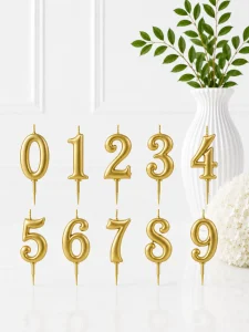 Mini Gold Candle - Only Number 0
