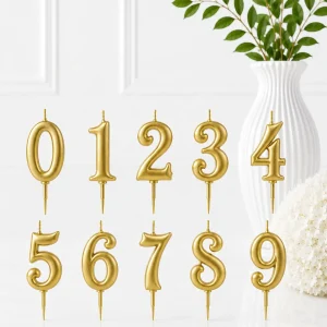 Mini Gold Candle - Only Number 0