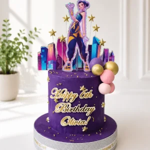 KPop Demon Hunters Birthday Cake | Huntrix Theme Cake | 07
