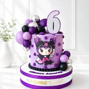 Kuromi Birthday Cake | Sanrio Theme Cake | 07