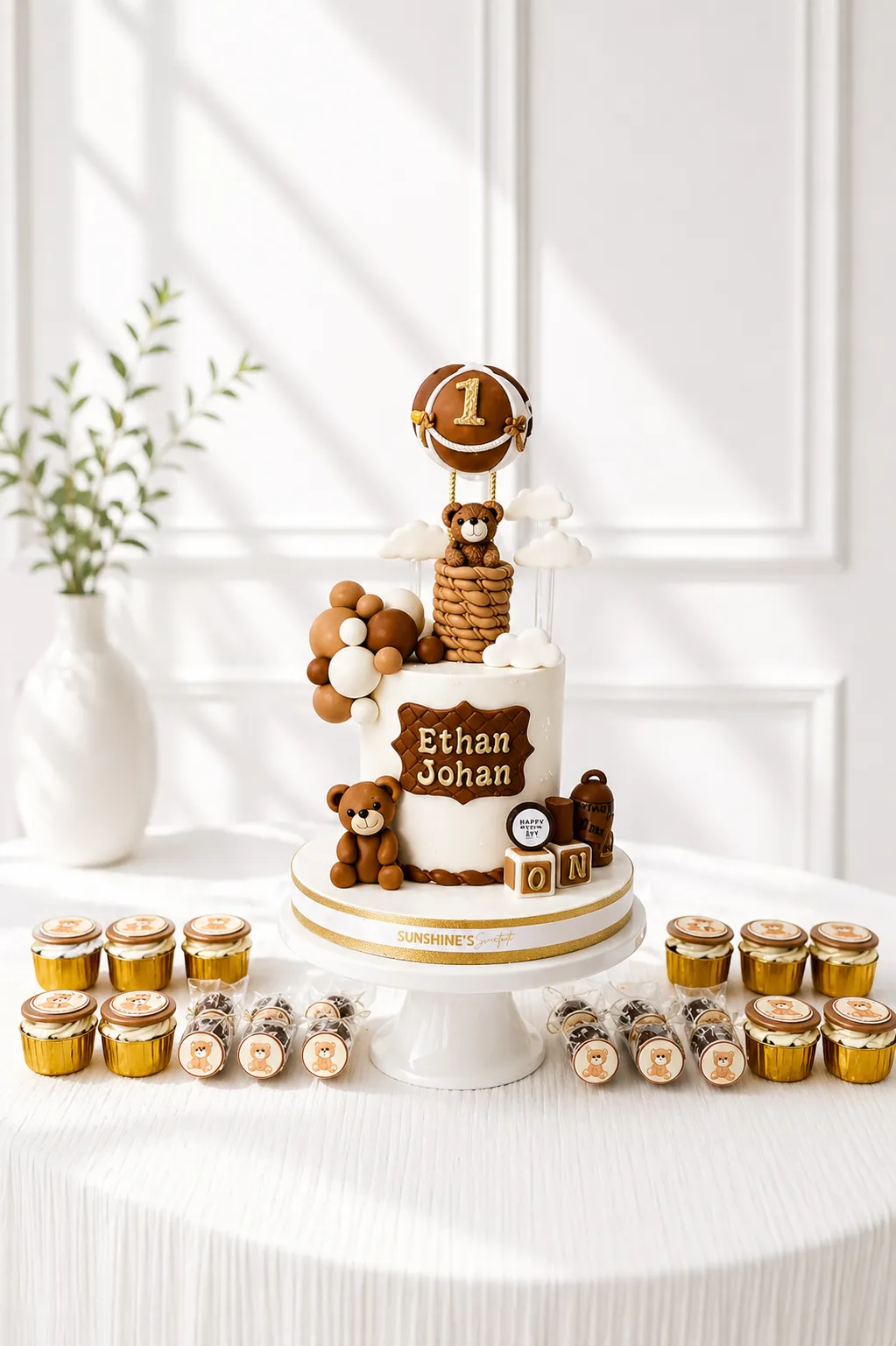 Teddy Bear Birthday Cake Set | Teddy Bear Theme Cake Set | 07