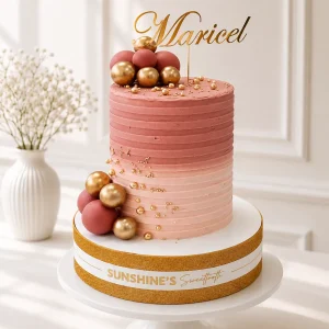 Ombre Buttercream Cake | Gradient Buttercream Cake | 01