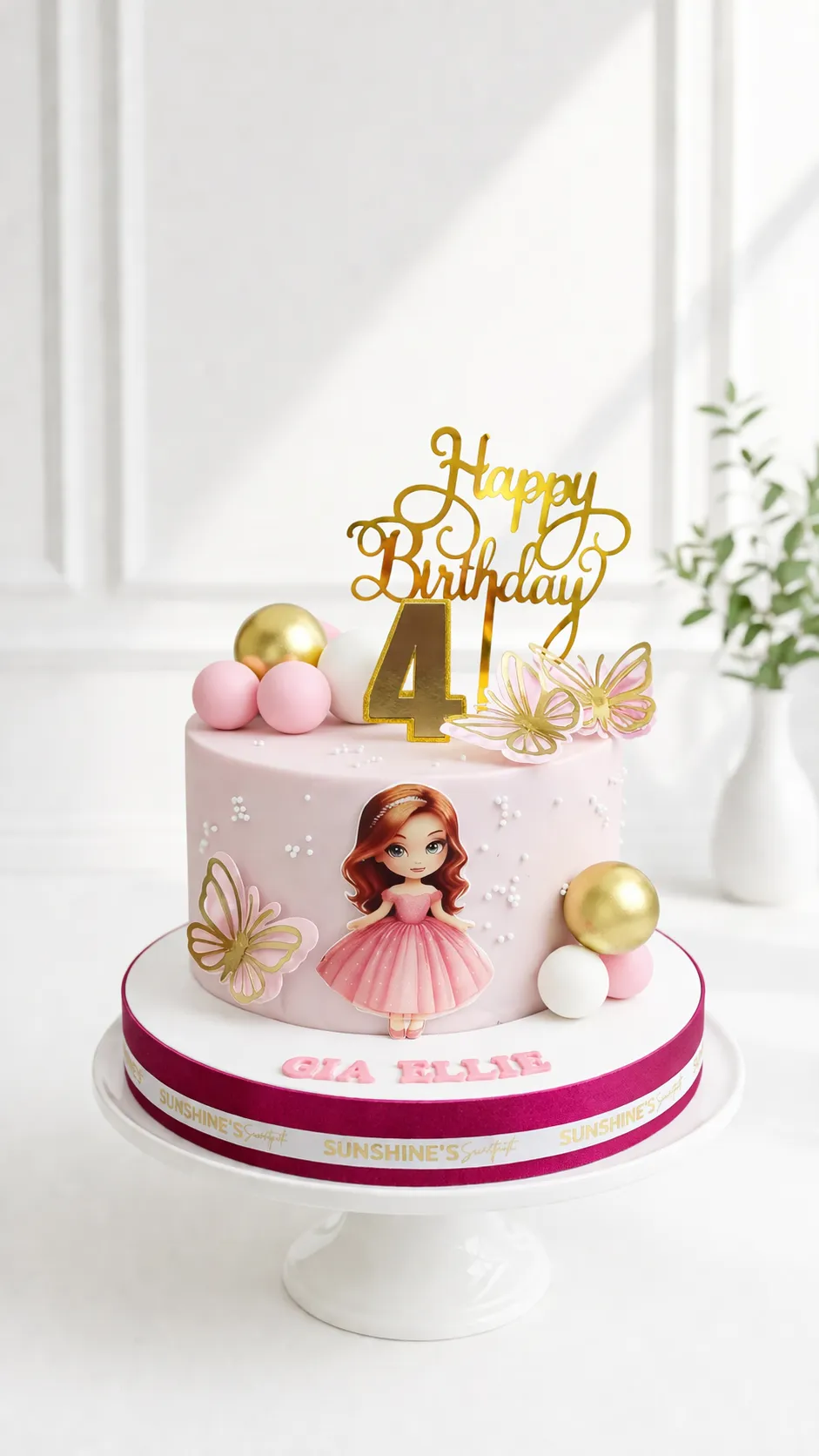 Fairy Birthday Cake | Floral Butterfly Cake | 07