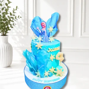 Frozen Birthday Cake | Elsa, Anna & Olaf Theme Cake | 03